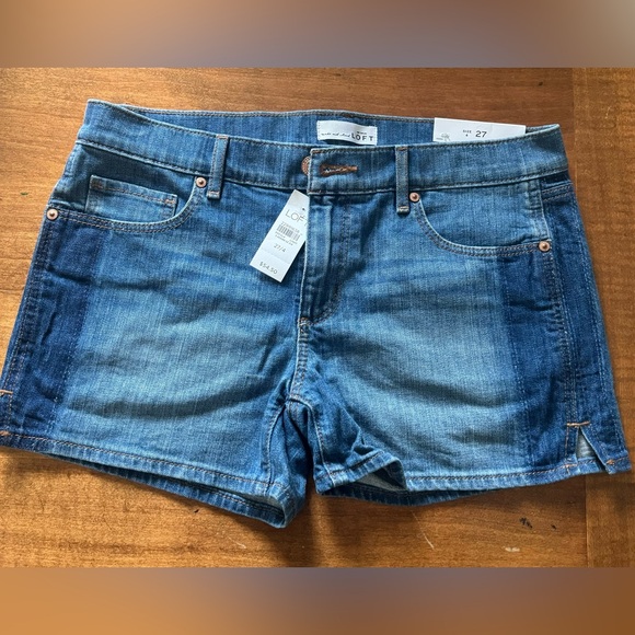 Ann Taylor LOFT Denim Jean shorts 27 / 4 - Picture 5 of 5